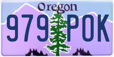 OR license plate 979POK
