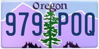 OR license plate 979POQ