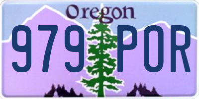 OR license plate 979POR