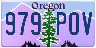 OR license plate 979POV