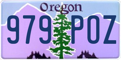 OR license plate 979POZ
