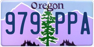 OR license plate 979PPA