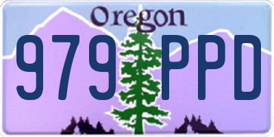 OR license plate 979PPD