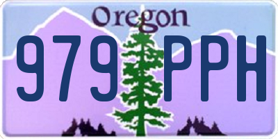 OR license plate 979PPH