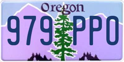 OR license plate 979PPO