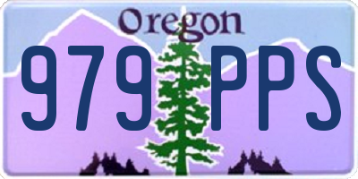 OR license plate 979PPS