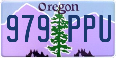 OR license plate 979PPU