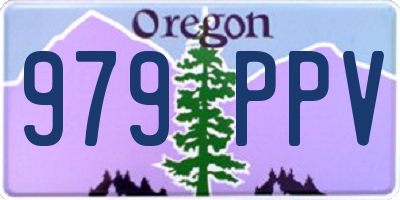 OR license plate 979PPV