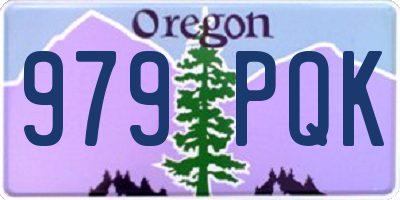 OR license plate 979PQK