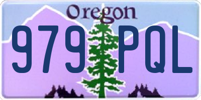 OR license plate 979PQL
