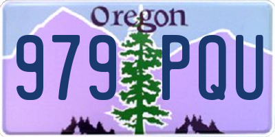 OR license plate 979PQU