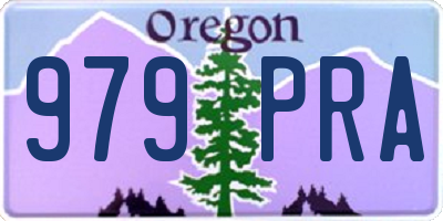 OR license plate 979PRA