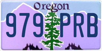 OR license plate 979PRB