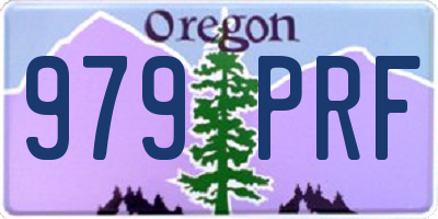 OR license plate 979PRF
