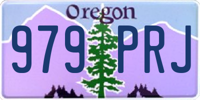 OR license plate 979PRJ