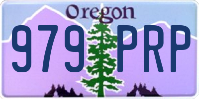 OR license plate 979PRP