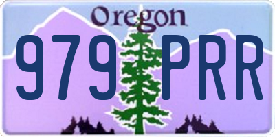 OR license plate 979PRR
