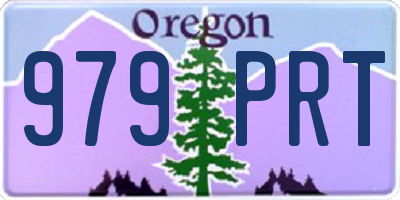 OR license plate 979PRT