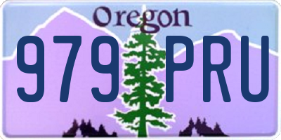 OR license plate 979PRU