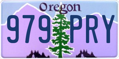 OR license plate 979PRY
