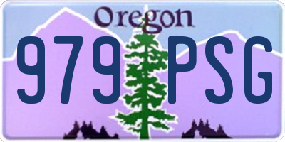 OR license plate 979PSG