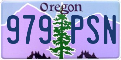 OR license plate 979PSN