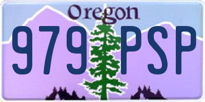 OR license plate 979PSP