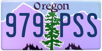 OR license plate 979PSS