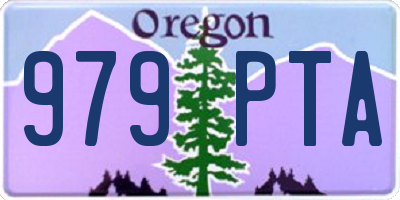 OR license plate 979PTA