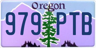 OR license plate 979PTB