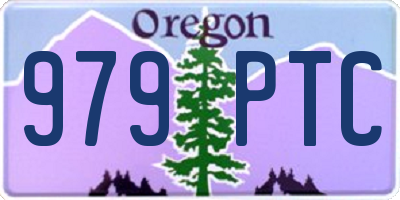 OR license plate 979PTC