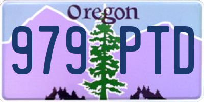 OR license plate 979PTD