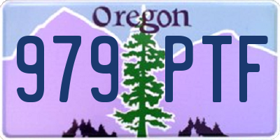 OR license plate 979PTF