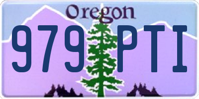 OR license plate 979PTI