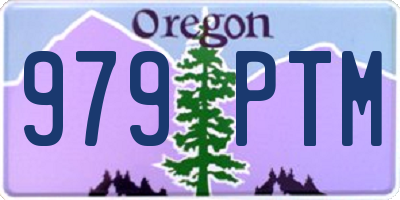 OR license plate 979PTM