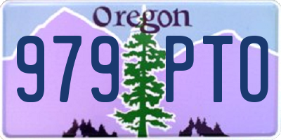 OR license plate 979PTO