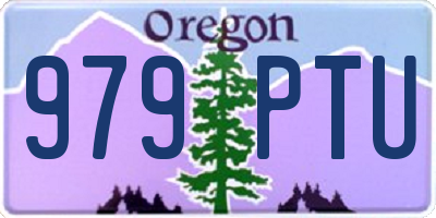 OR license plate 979PTU