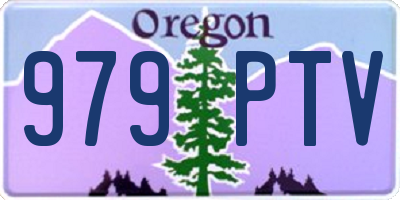 OR license plate 979PTV