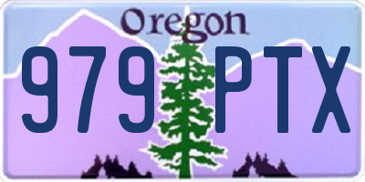 OR license plate 979PTX
