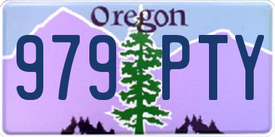 OR license plate 979PTY