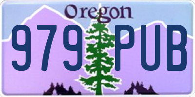 OR license plate 979PUB