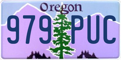 OR license plate 979PUC