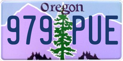 OR license plate 979PUE