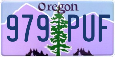 OR license plate 979PUF