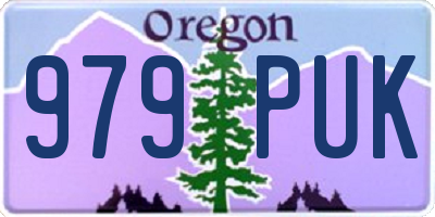 OR license plate 979PUK