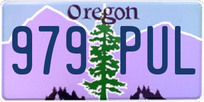 OR license plate 979PUL