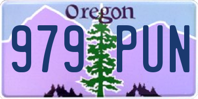 OR license plate 979PUN