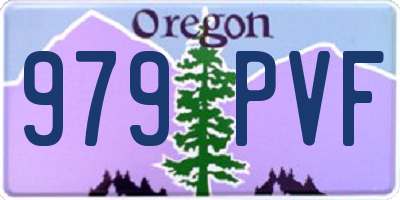 OR license plate 979PVF