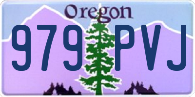OR license plate 979PVJ