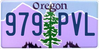 OR license plate 979PVL